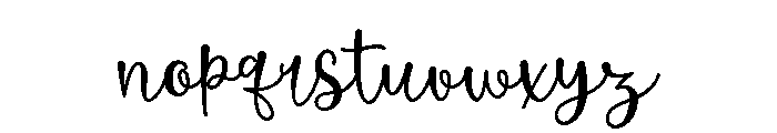 Demobeautifly-Script Font LOWERCASE