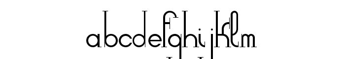 DemocrazySerif-Light Font LOWERCASE