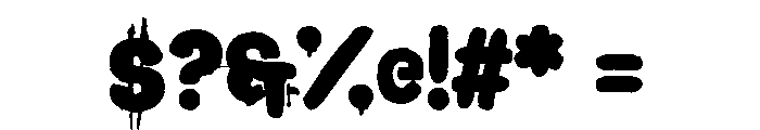 Demon Panic Font OTHER CHARS