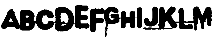 Demon Panic Font UPPERCASE
