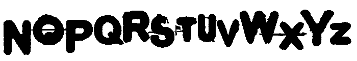 Demon Panic Font LOWERCASE