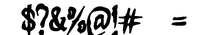 Demon Slave Font OTHER CHARS
