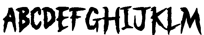 Demon Slave Font UPPERCASE