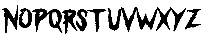Demon Slave Font UPPERCASE