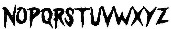 Demon Slave Font LOWERCASE