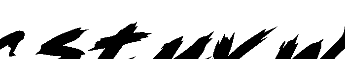 Demonic Scrawl Italic Demo Italic Font LOWERCASE
