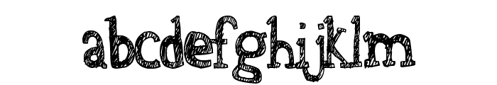Denne At The Tea Party Font LOWERCASE