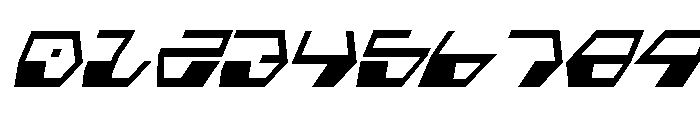 Deranian Condensed Italic Font OTHER CHARS