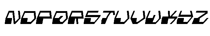 Deranian Condensed Italic Font UPPERCASE