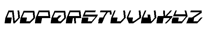 Deranian Condensed Italic Font LOWERCASE