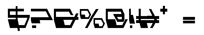 Deranian Condensed Font OTHER CHARS