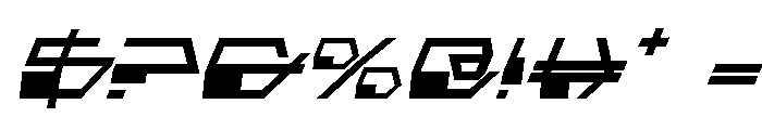 Deranian Italic Font OTHER CHARS