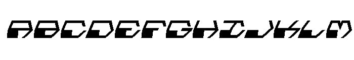 Deranian Italic Font UPPERCASE