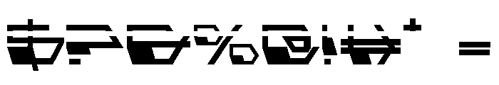 Deranian Laser Font OTHER CHARS