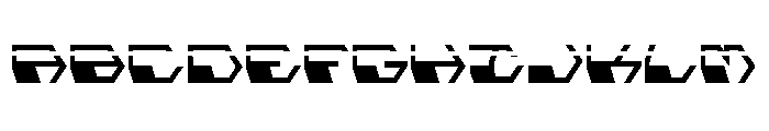 Deranian Laser Font UPPERCASE