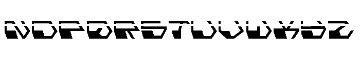 Deranian Laser Font UPPERCASE