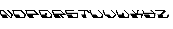 Deranian Leftalic Font UPPERCASE