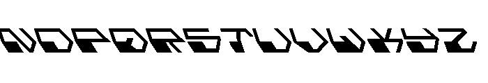 Deranian Leftalic Font LOWERCASE
