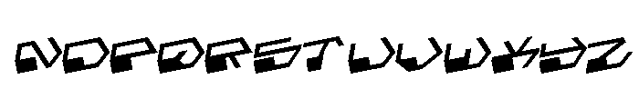 Deranian Rotalic Font UPPERCASE