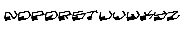 Deranian Rotalic Font LOWERCASE