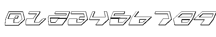 Deranian Shadow Italic Font OTHER CHARS