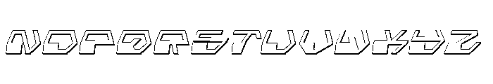 Deranian Shadow Italic Font LOWERCASE