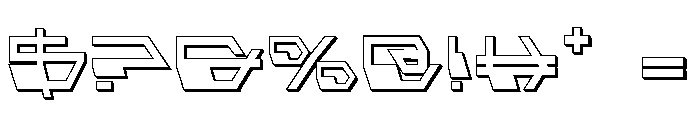 Deranian Shadow Font OTHER CHARS