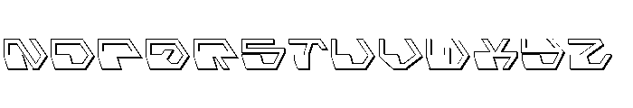 Deranian Shadow Font UPPERCASE