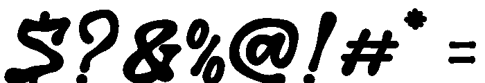 Derelict Font OTHER CHARS