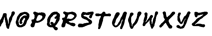 Derelict Font UPPERCASE