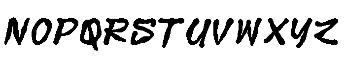 Derelict Font LOWERCASE