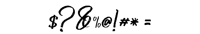 DeserttionyFreePersonalUse-Scri Font OTHER CHARS