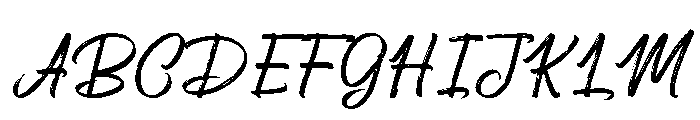 DeserttionyFreePersonalUse-Scri Font UPPERCASE