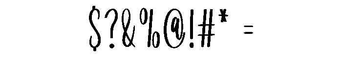 Design Handmade Font OTHER CHARS