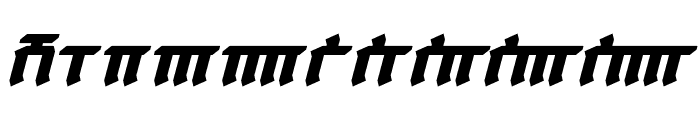 Dethek Bold Italic Font OTHER CHARS