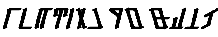 Dethek Bold Italic Font LOWERCASE