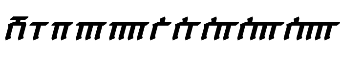 Dethek Italic Font OTHER CHARS