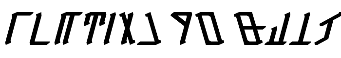 Dethek Italic Font LOWERCASE