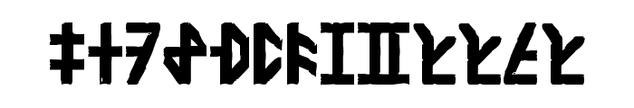 Dethek Stone Font UPPERCASE