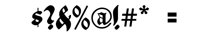 Deutsch Gothic Font OTHER CHARS