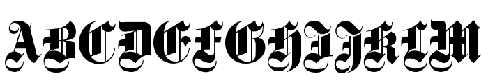Deutsch Gothic Font UPPERCASE