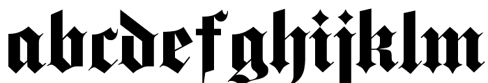 Deutsch Gothic Font LOWERCASE
