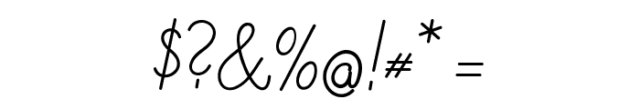 DeutscheNormalschrift-Italic Font OTHER CHARS