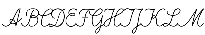 DeutscheNormalschrift-Italic Font UPPERCASE