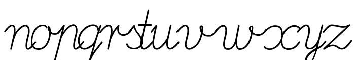 DeutscheNormalschrift-Italic Font LOWERCASE