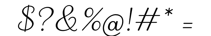 DeuxiemeRang-Italic Font OTHER CHARS