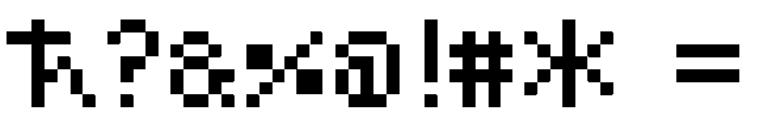 Devil Children GBC English Patch Font Regular Font OTHER CHARS