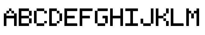 Devil Children GBC English Patch Font Regular Font UPPERCASE