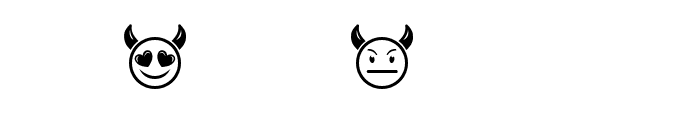 Devil Emoji Regular Font OTHER CHARS
