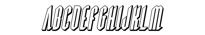 Devil Summoner 3D Italic Font LOWERCASE